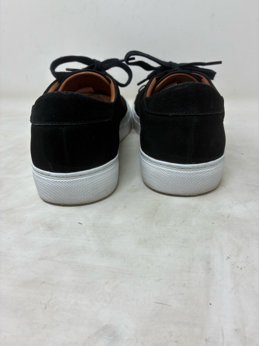 Beckett Simonon Black Suede Low-Top Sneakers - Casual Lace-Up - Picture 5 of 9